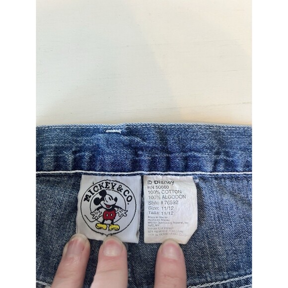 Vtg Mickey & Co Womans Embroidered Blue Denim Jeans 90s High Rise Straight - Picture 3 of 5